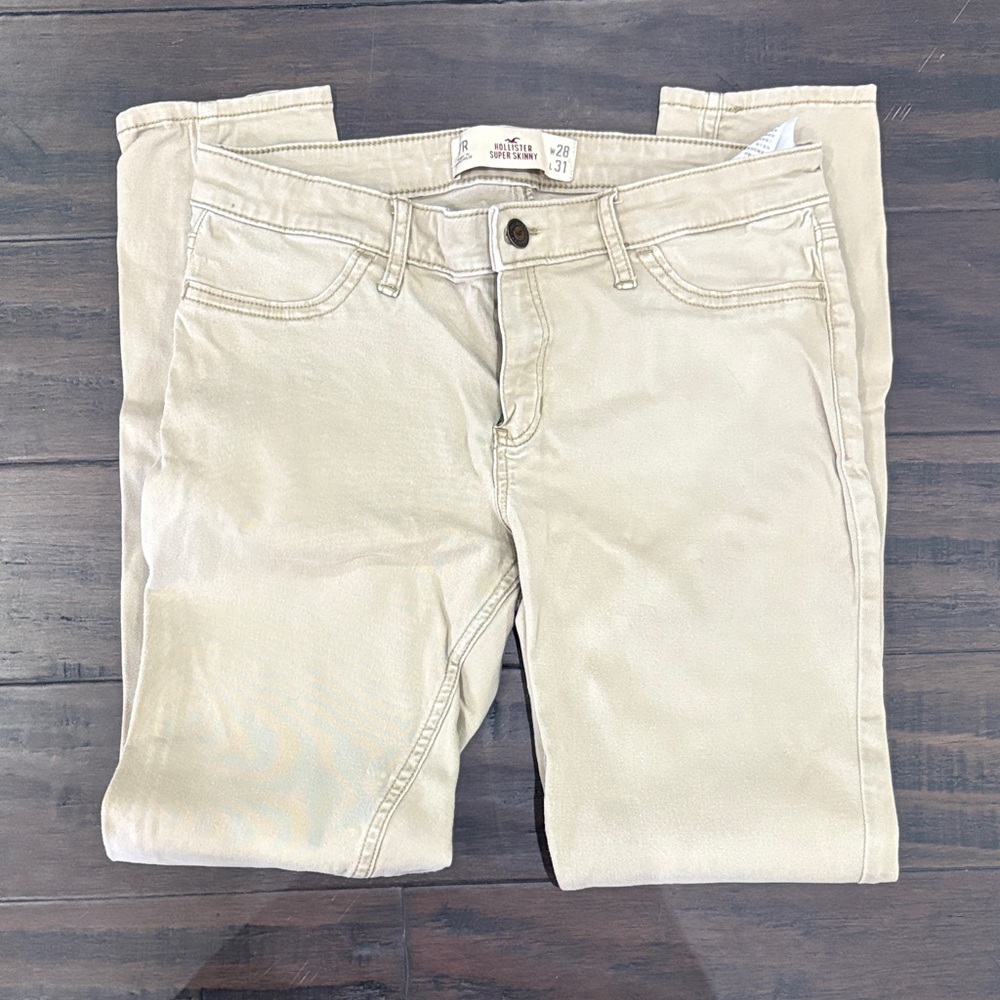 Hollister Tan Super Skinny Jeans